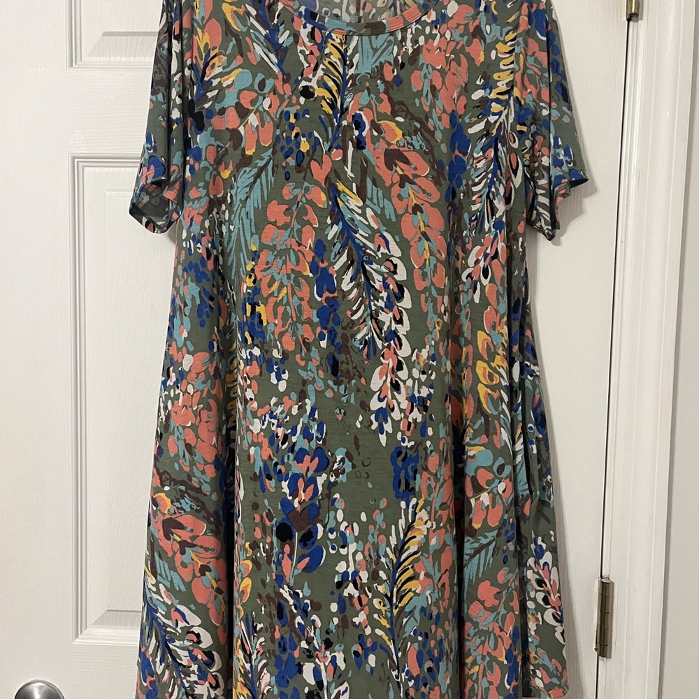 JODIFL Multicolor Abstract Print Dress